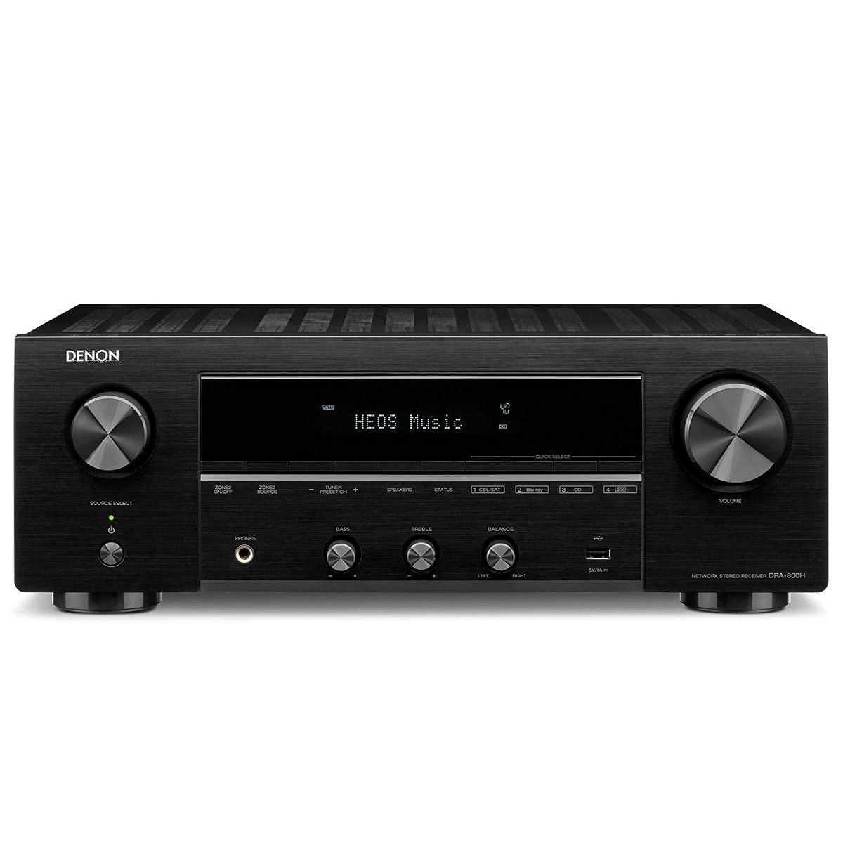 Denon DRA-800H Stereo Receiver und Verstärker, Alexa Kompatibel, 5 HDMI Eingänge, Phono-Eingang, Bluetooth und WLAN, DAB+ Radio, Musikstreaming, AirPlay 2, HEOS Multiroom, Schwarz - Image 5