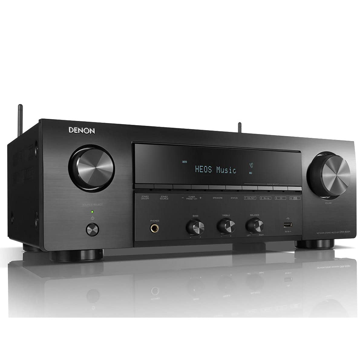 Denon DRA-800H Stereo Receiver und Verstärker, Alexa Kompatibel, 5 HDMI Eingänge, Phono-Eingang, Bluetooth und WLAN, DAB+ Radio, Musikstreaming, AirPlay 2, HEOS Multiroom, Schwarz - Image 7
