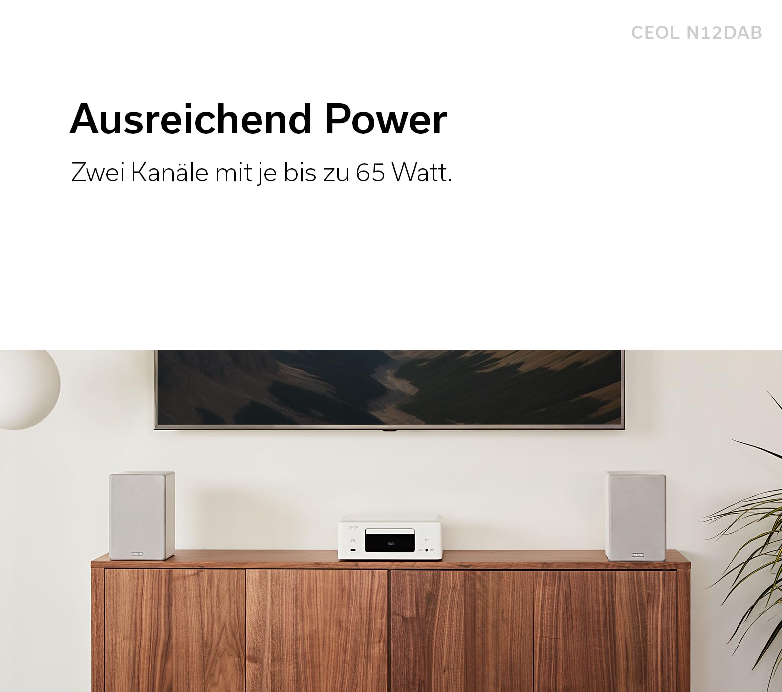 Denon CEOL N-12DAB HiFi-Komplettsystem mit Lautsprechern - Weiß - Image 5