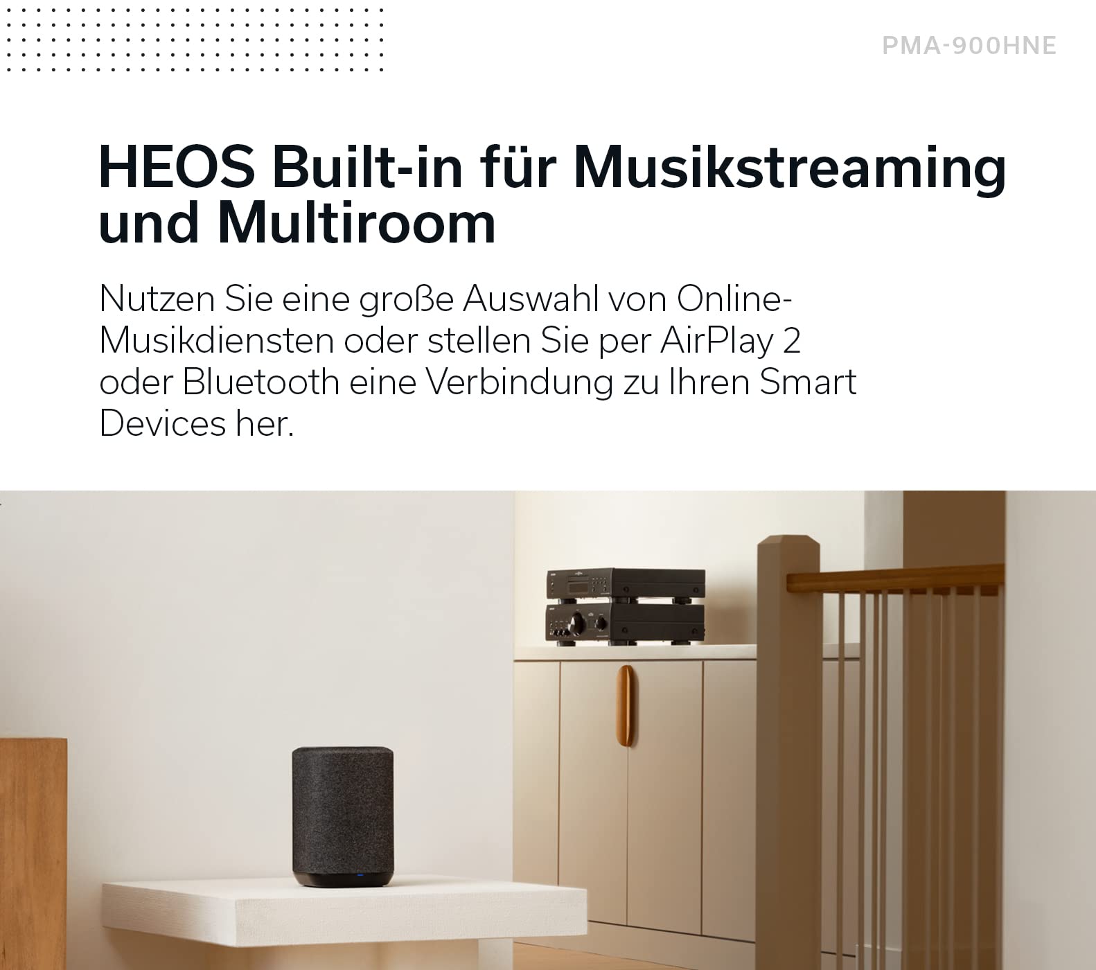Denon PMA-900HNE HiFi Stereo Verstärker mit HEOS, Bluetooth - Silber - Image 3