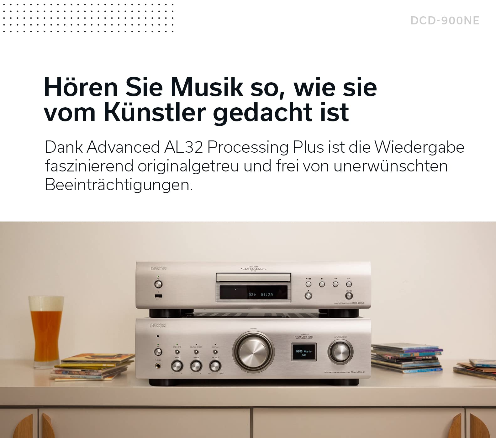 Denon DCD-900NE HiFi CD Player - Silber - Image 5