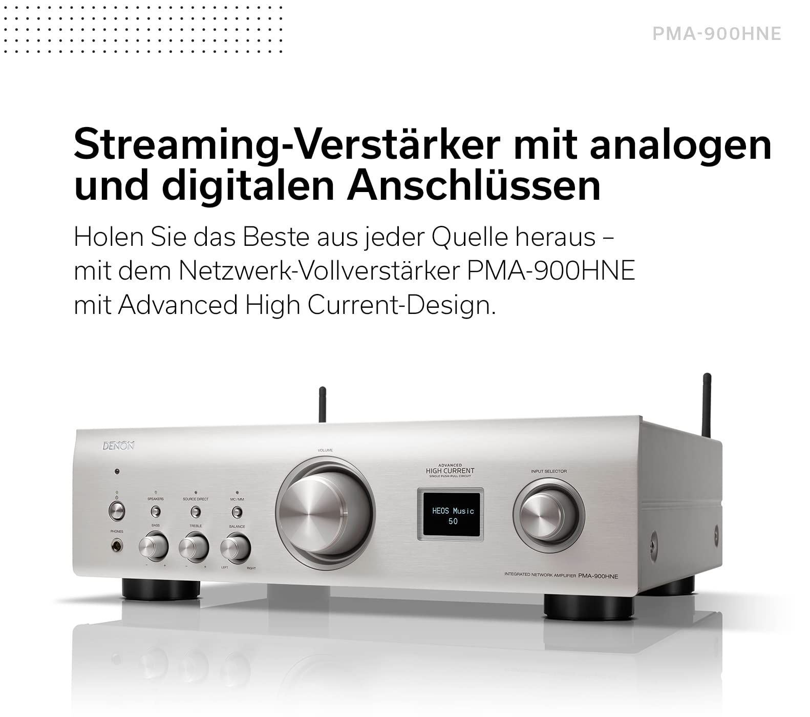 Denon PMA-900HNE HiFi Stereo Verstärker mit HEOS, Bluetooth - Schwarz - Image 3