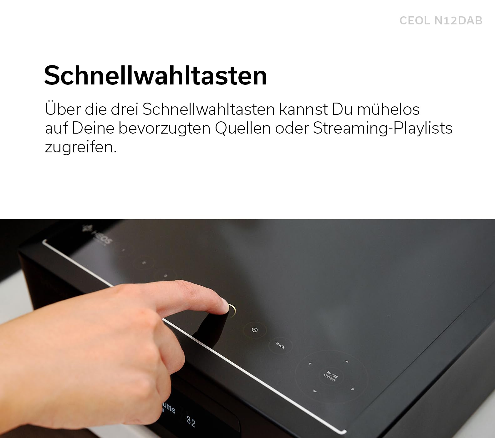 Denon CEOL N-12DAB HiFi-Komplettsystem mit Lautsprechern - Weiß - Image 6