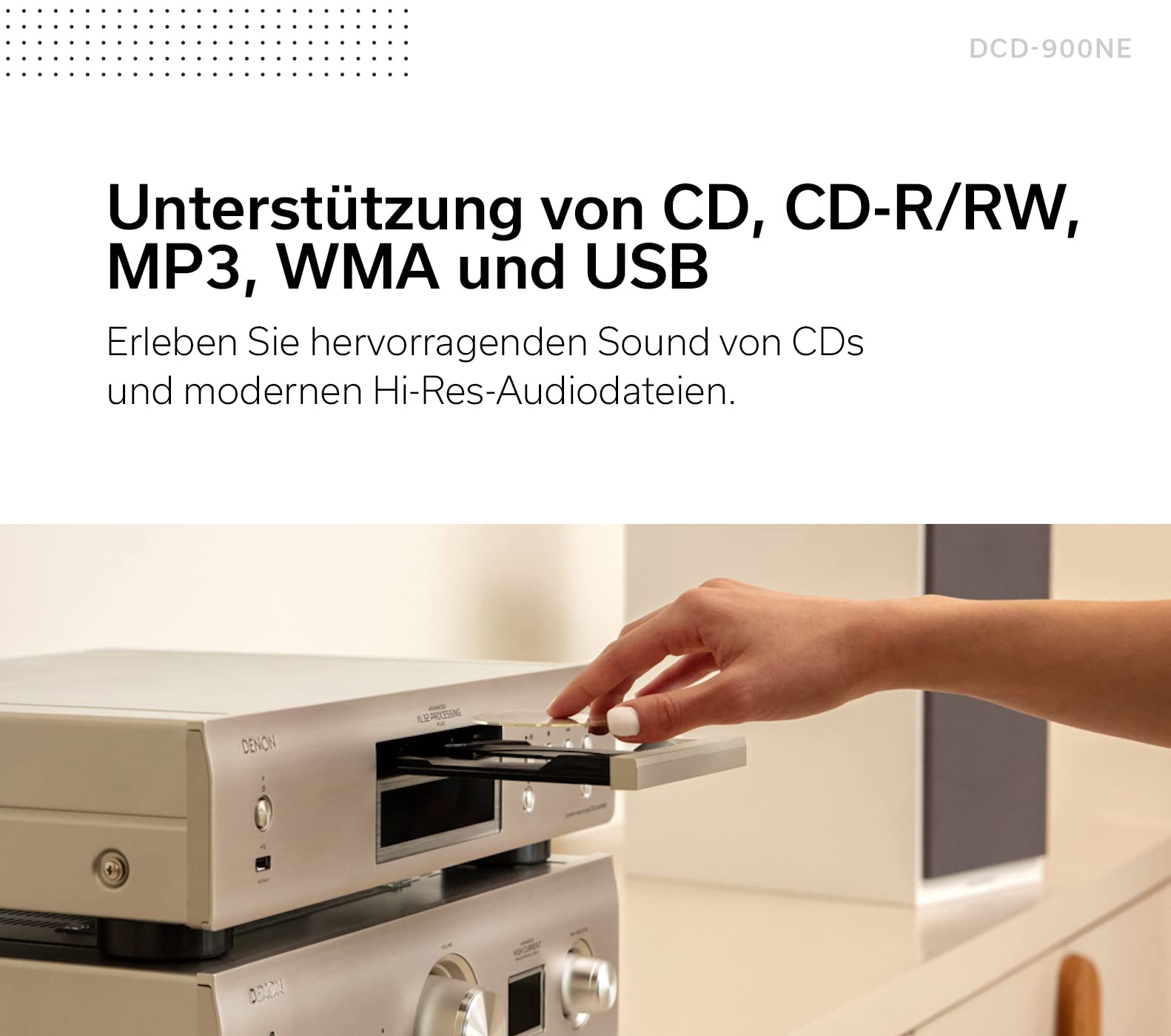 Denon DCD-900NE HiFi CD Player - Silber - Image 3