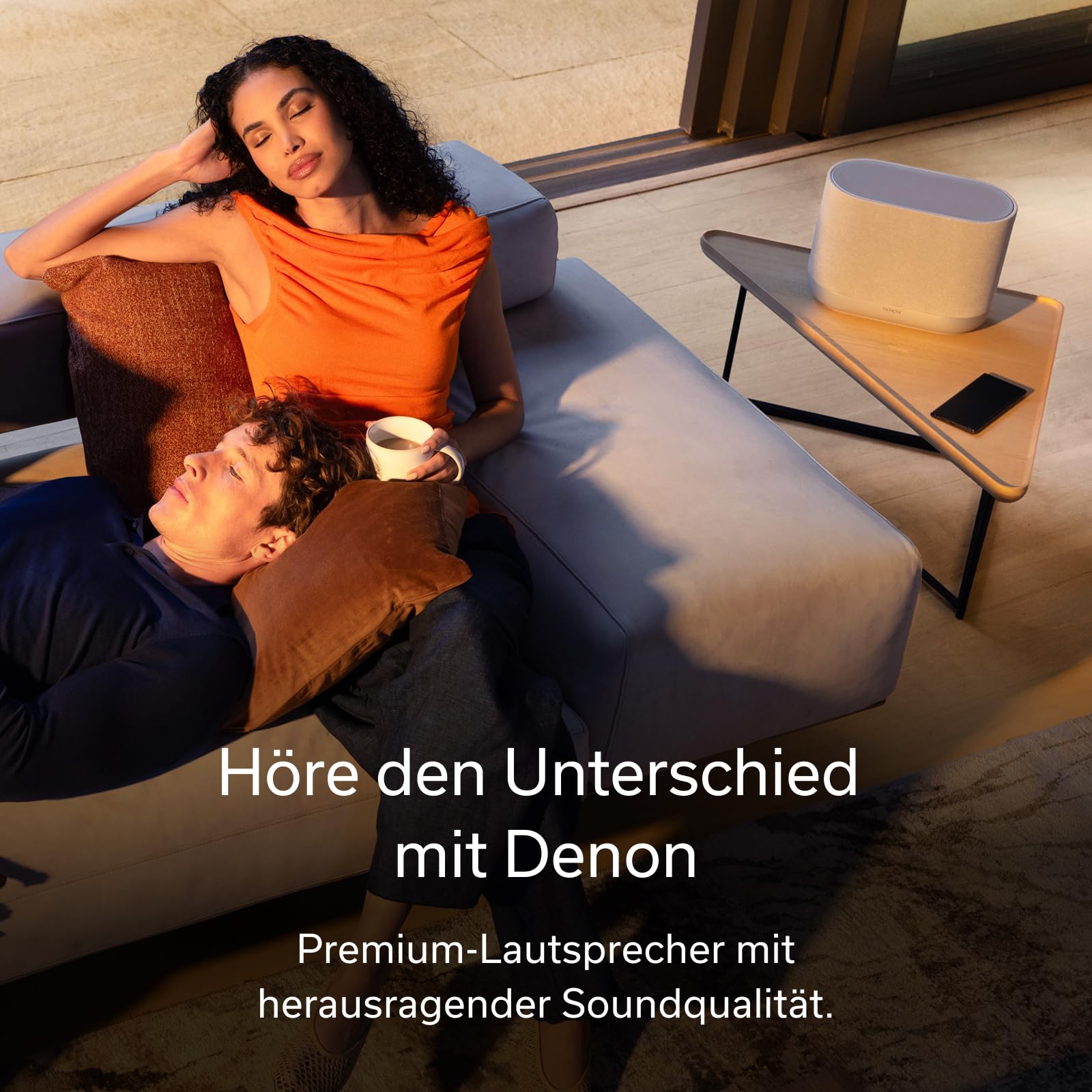 Denon Home 400 Smart Bluetooth Lautsprecher mit HEOS, Dolby Atmos Music, Musikbox Kabellos, Hi-Res Audio, 8 Treiber Array, Stereopaar-Funktion, WLAN, AirPlay 2, Premium Sound & Multiroom - Schwarz - Image 4