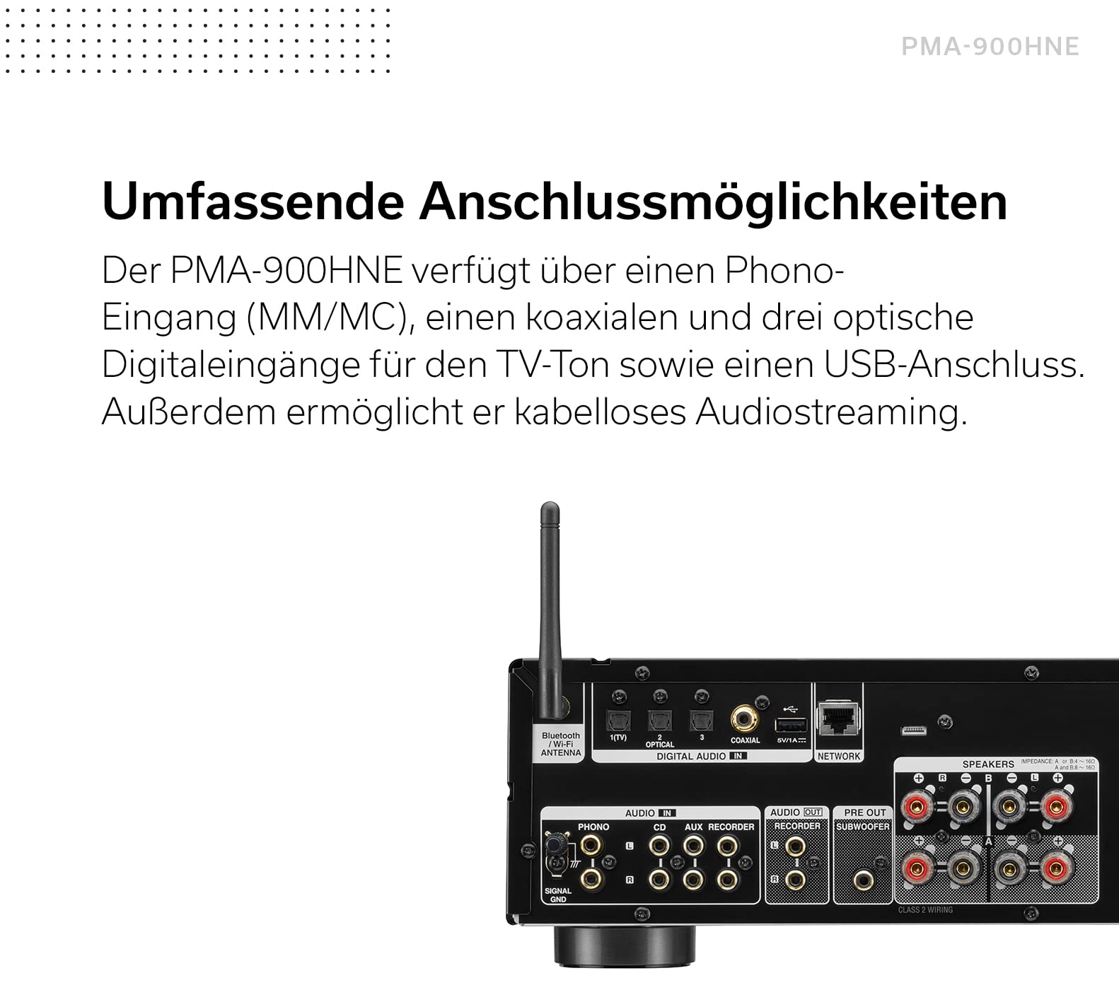Denon PMA-900HNE HiFi Stereo Verstärker mit HEOS, Bluetooth - Silber - Image 5